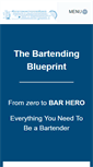 Mobile Screenshot of bartendingblueprint.com